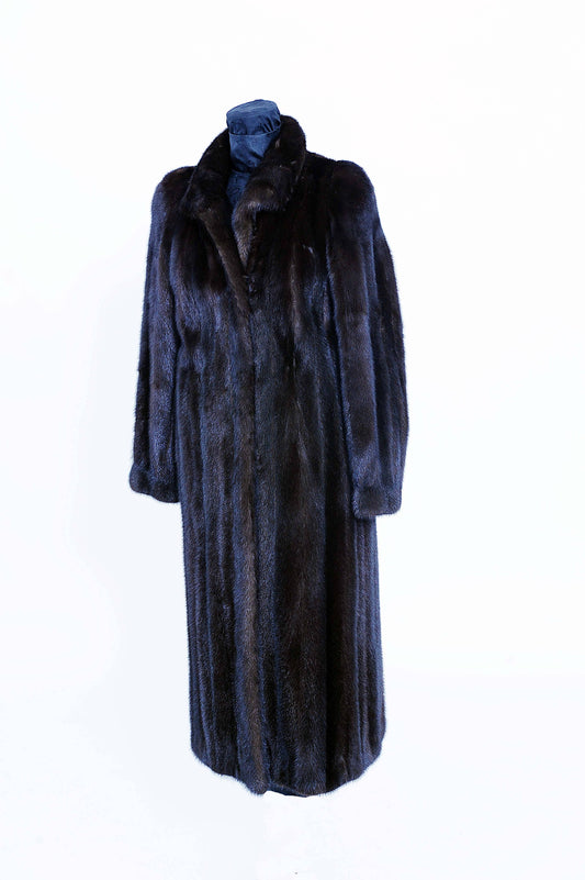 Pre-Owned Black Mink Coat Starlight Furs 