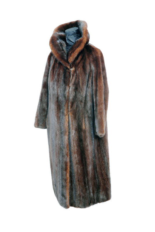 Pre-Owned Mahogany Mink Coat Starlight Furs 