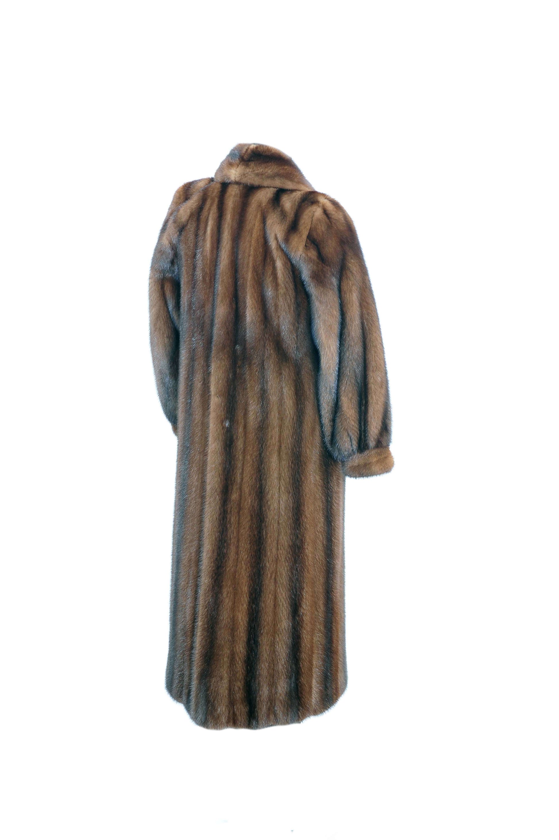 Pre-Owned Split Male Mink Heather Coat Starlight Furs 