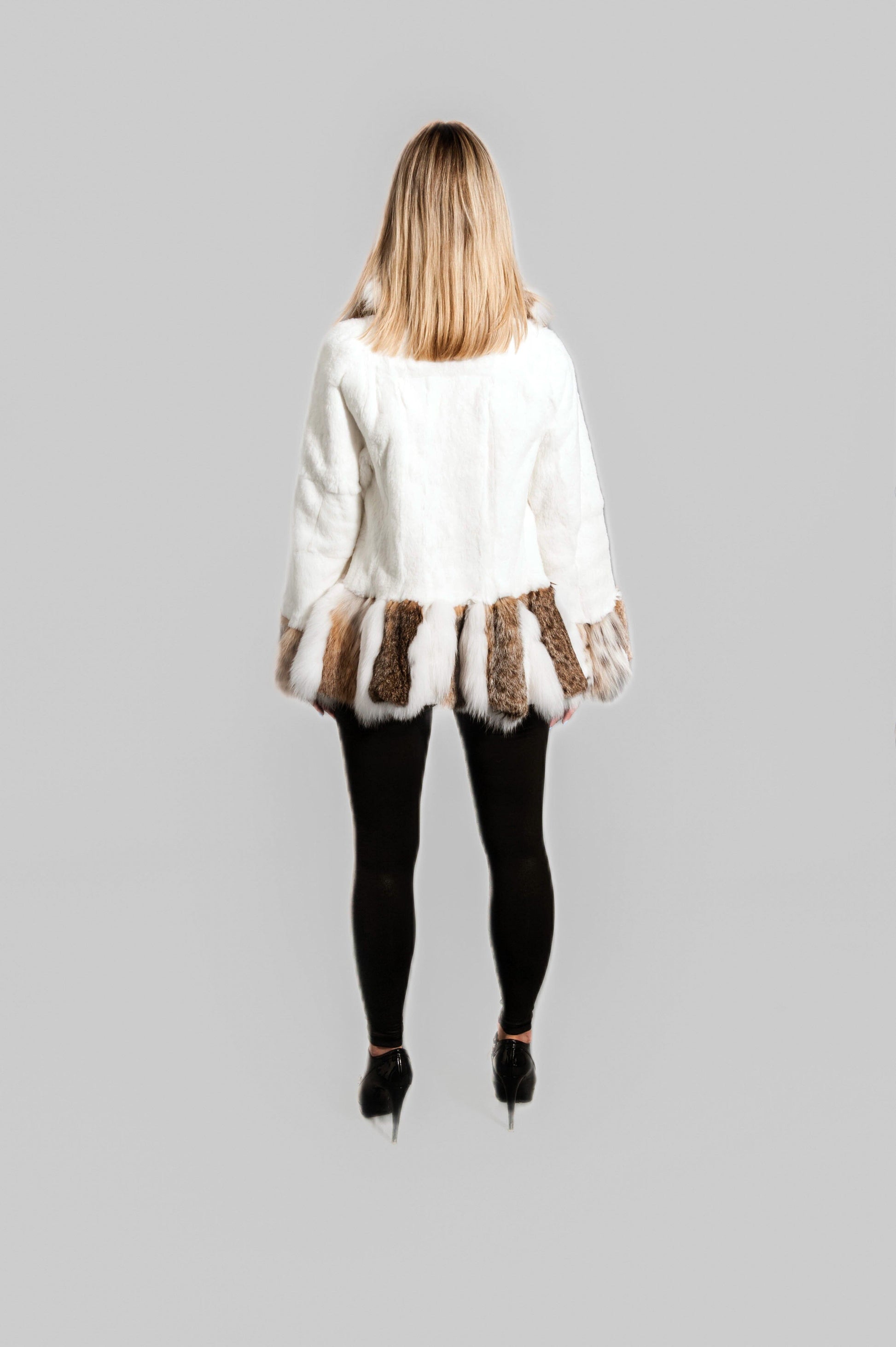 Sheared Beaver Jacket with Canadian Lynx Trim - Only Sold in Canada Starlight Furs 