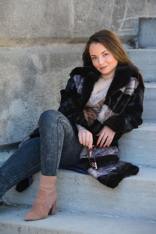 Two Tones Mink Stroller Coats & Jackets Starlight Furs 