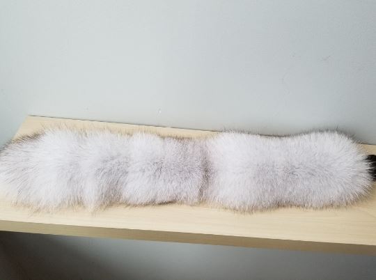 White fox fur headband or neck warmer Accessories Starlight Furs 